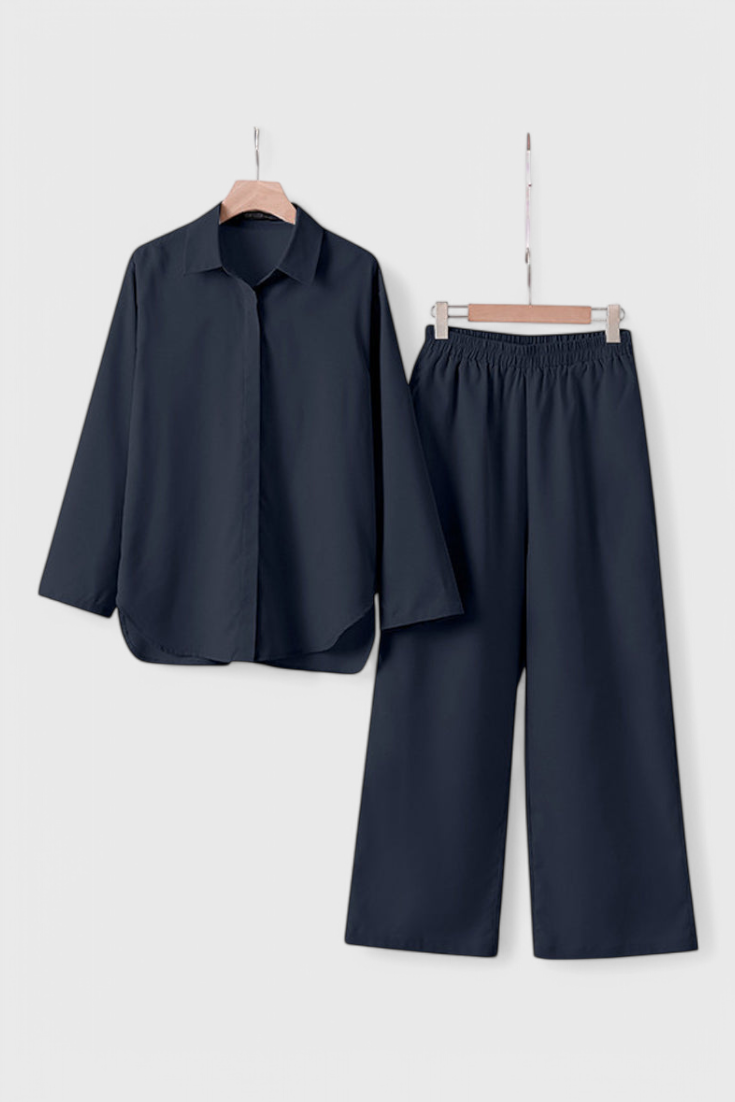 Skye Conjunto de Dos Piezas en Lino y Algodón con Silueta Relajada