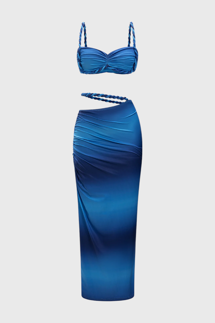 Estela Conjunto de Falda Sin Espalda