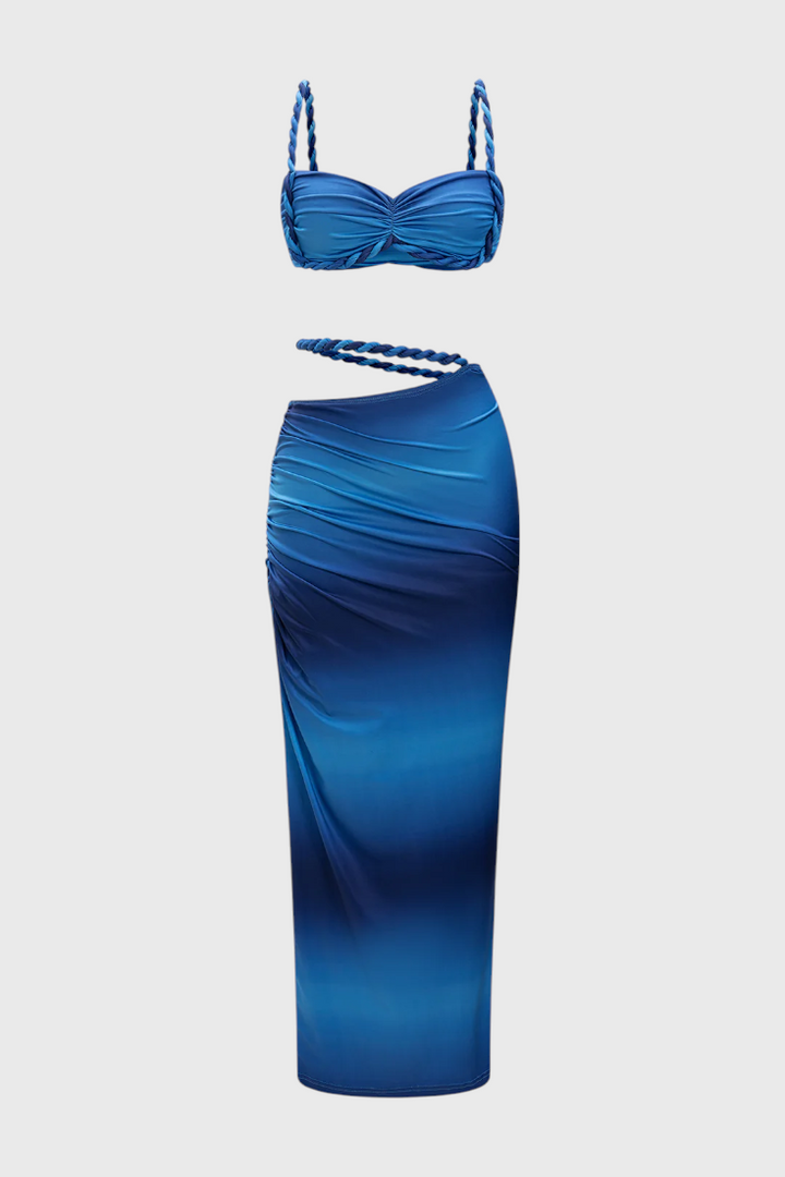 Estela Conjunto de Falda Sin Espalda