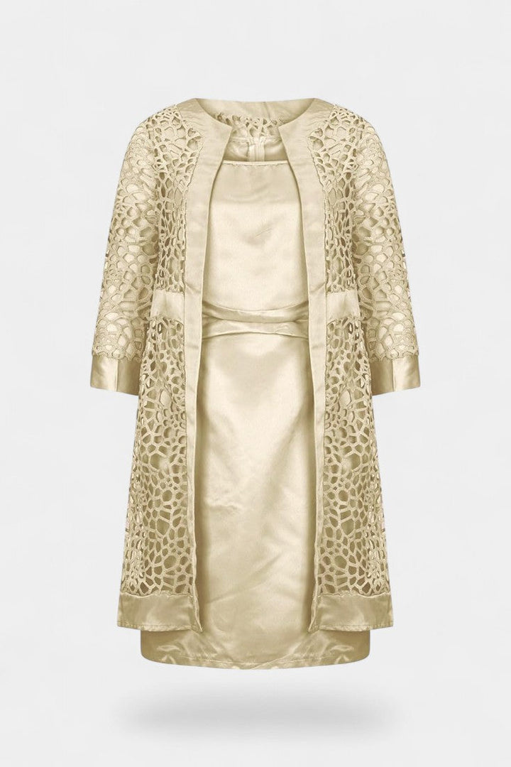 Freya Conjunto de Vestido de Dos Piezas con Encaje